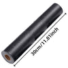 Roll of self-adhesive wood grain cabinet and furniture refacing film measuring 30 centimeters long
