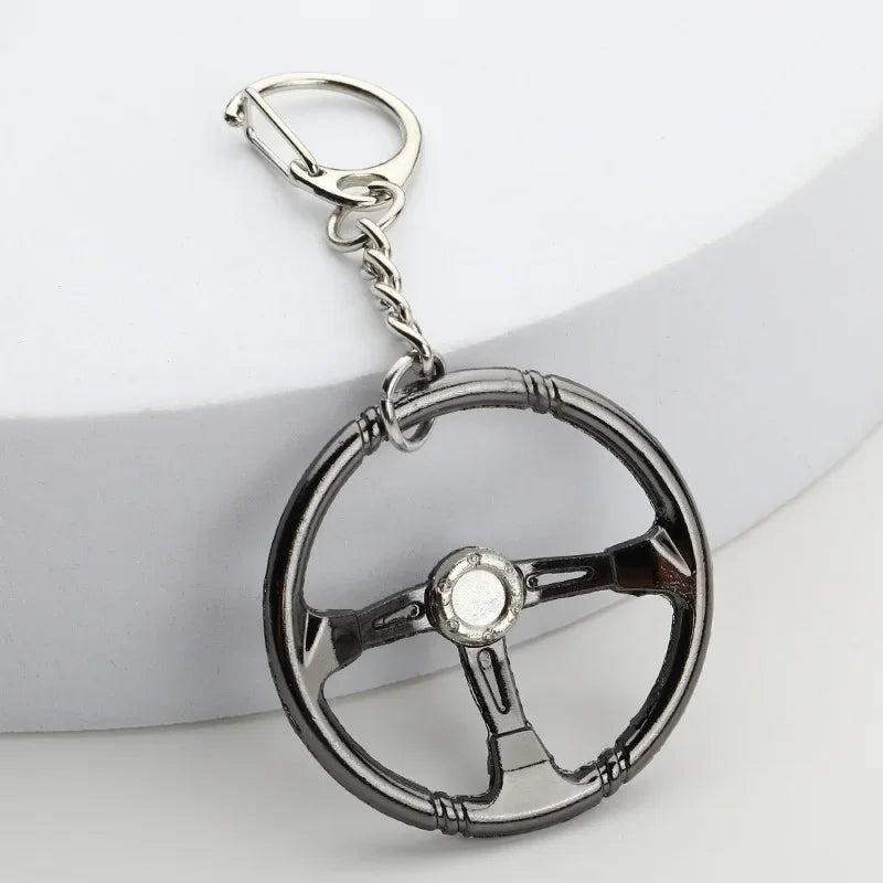 Gearbox Keychain with Turbo Hub and Brake Disc Pendant