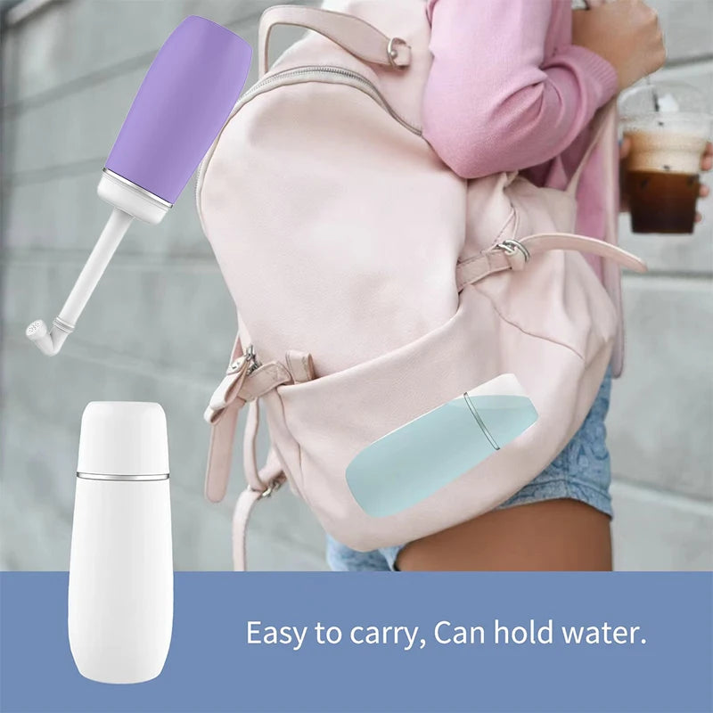 Portable Travel Bidet Bottle with Retractable Spray Nozzle