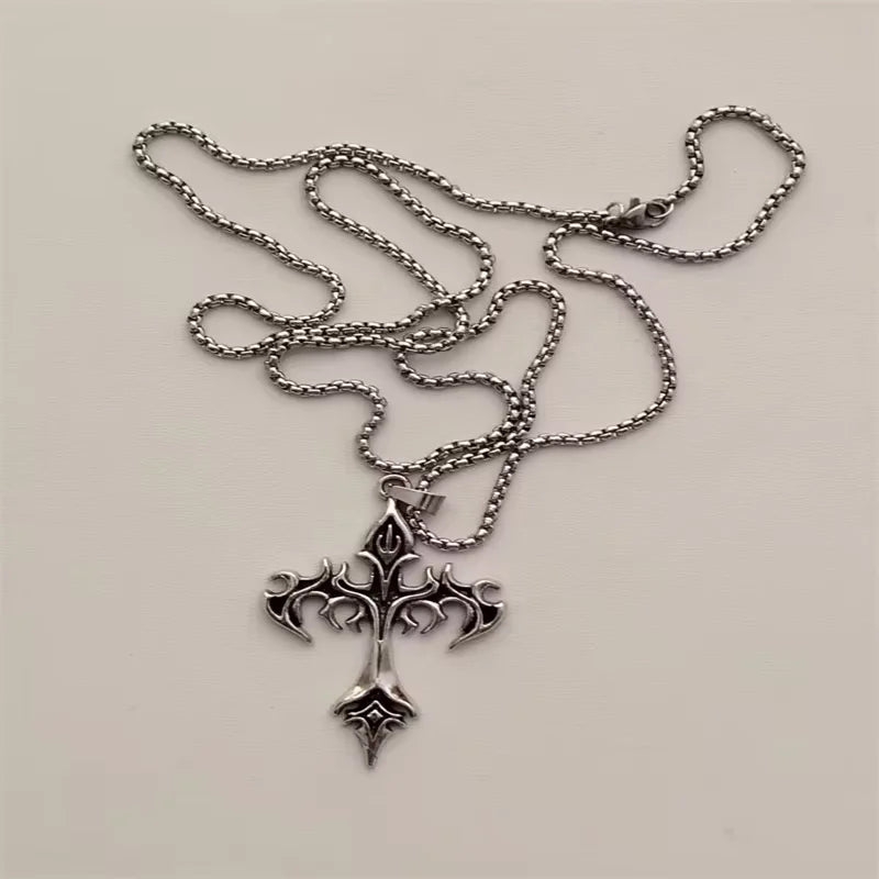 Vintage Cross Pendant Necklace