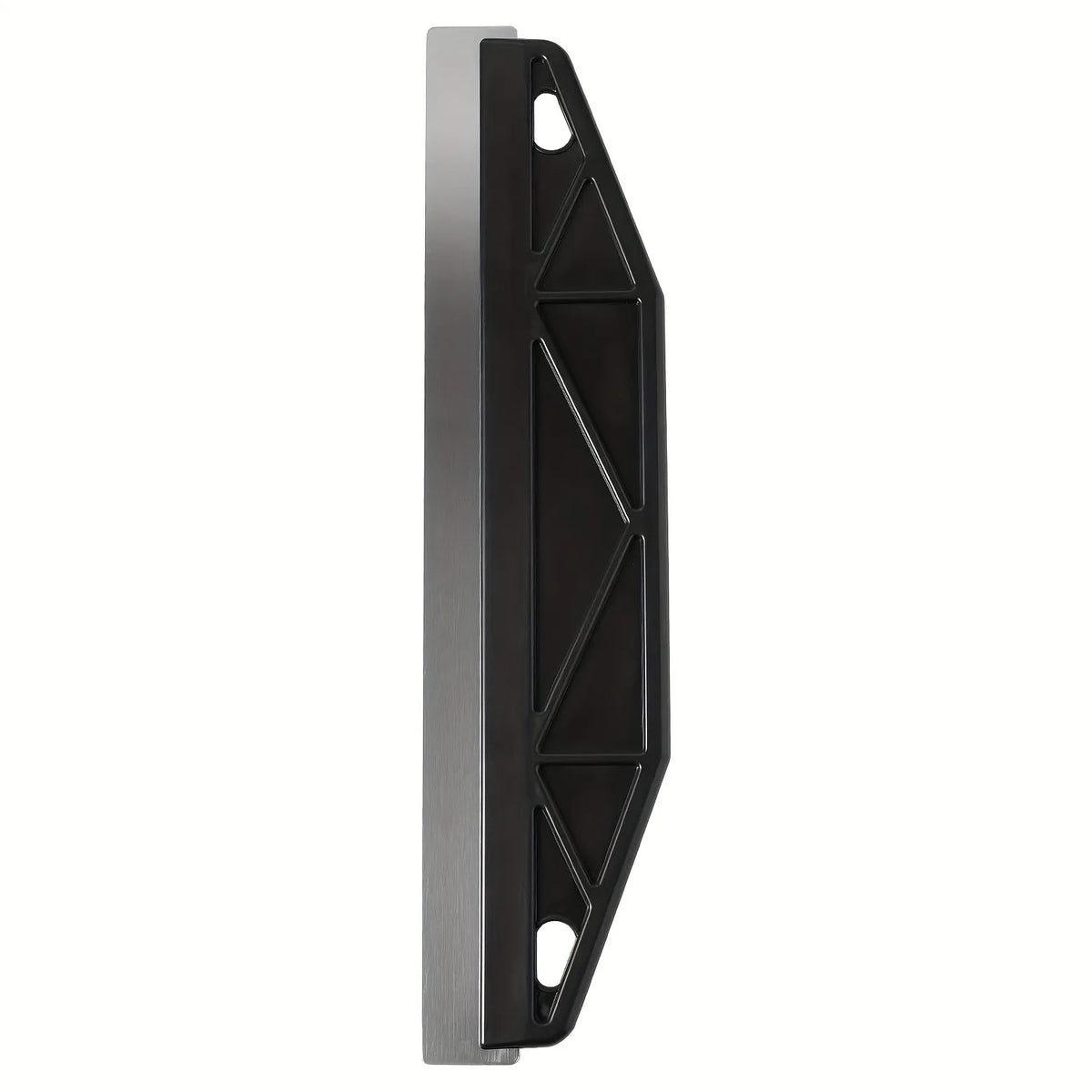 Vertikaler, schwarzer, schweißfester Lackschutz-Edger mit Metallfinish.
