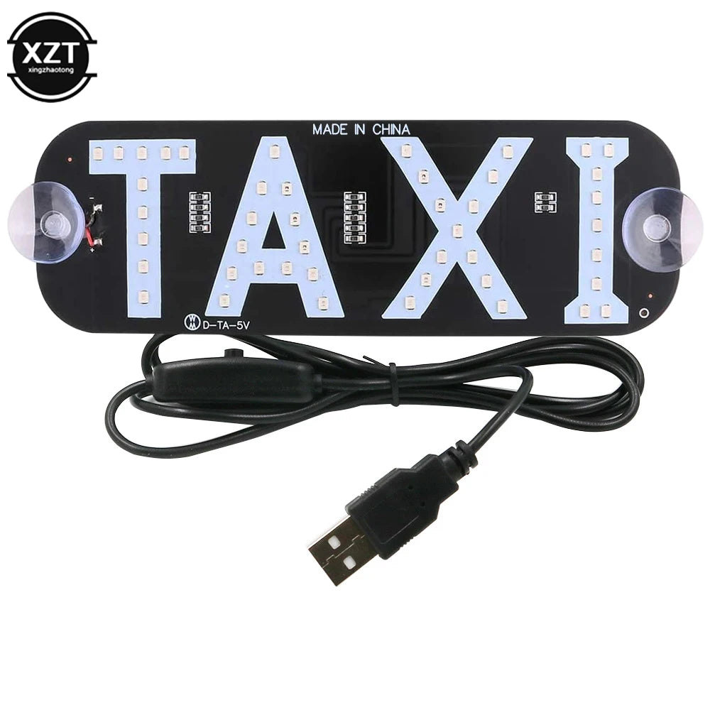 Black LED taxi indicator light panel with multiple lights and a black electrical connector cable.