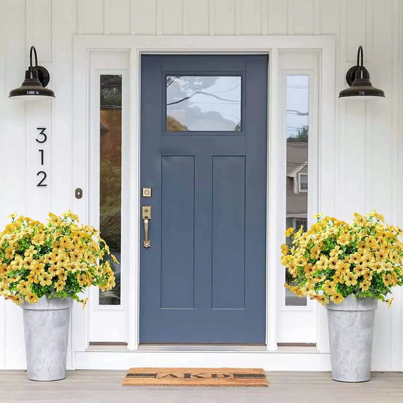 UV-Resistant Faux Orchid Branches for Indoor & Outdoor Decor