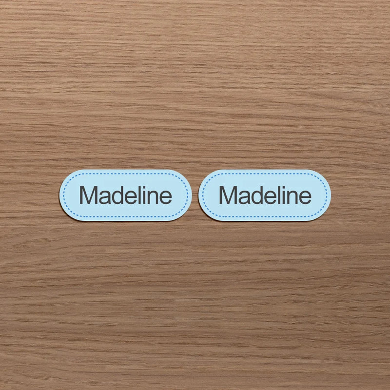 Washable Iron-On Name Labels for Kids' Clothing