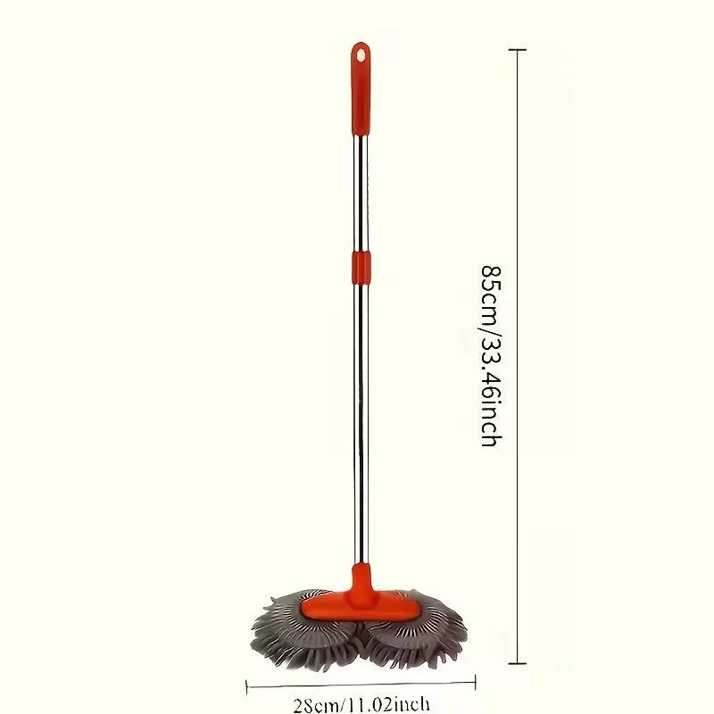 360° Rotating Car Wash Mop with Long Handle & Scratch-Free Microfiber Head