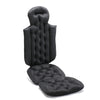 Black full-body bath pillow with head and neck support