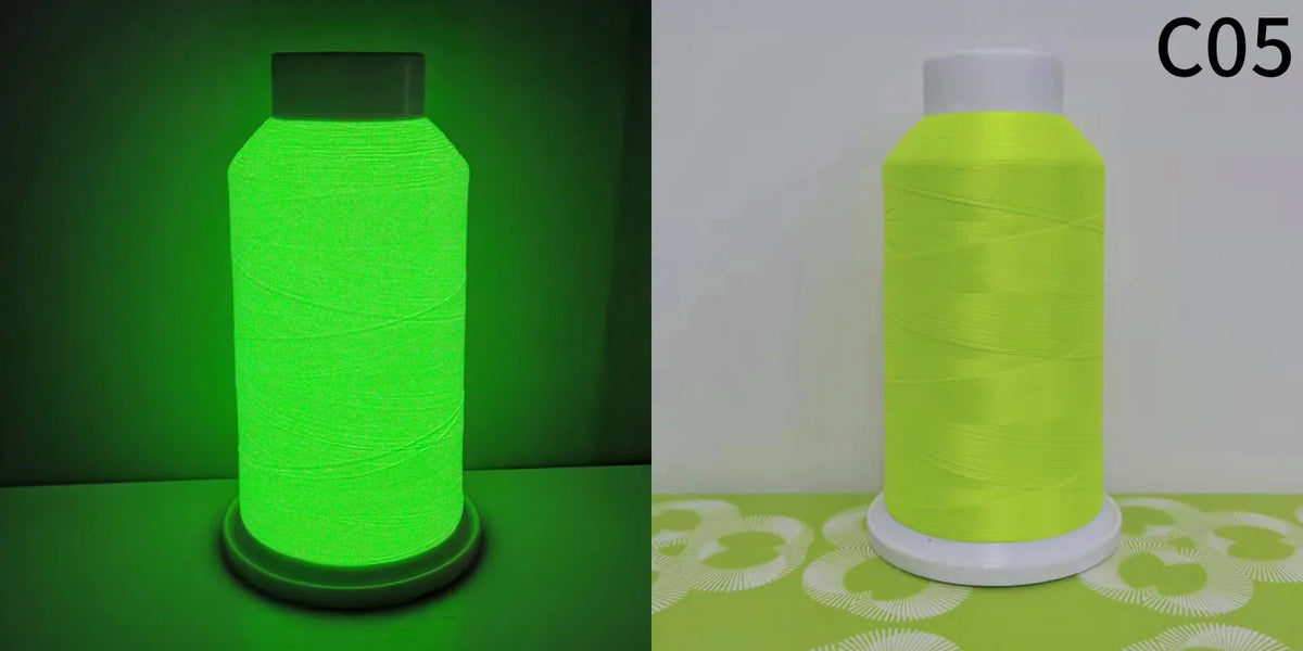 Glow-in-the-Dark Embroidery Thread for Sewing Projects