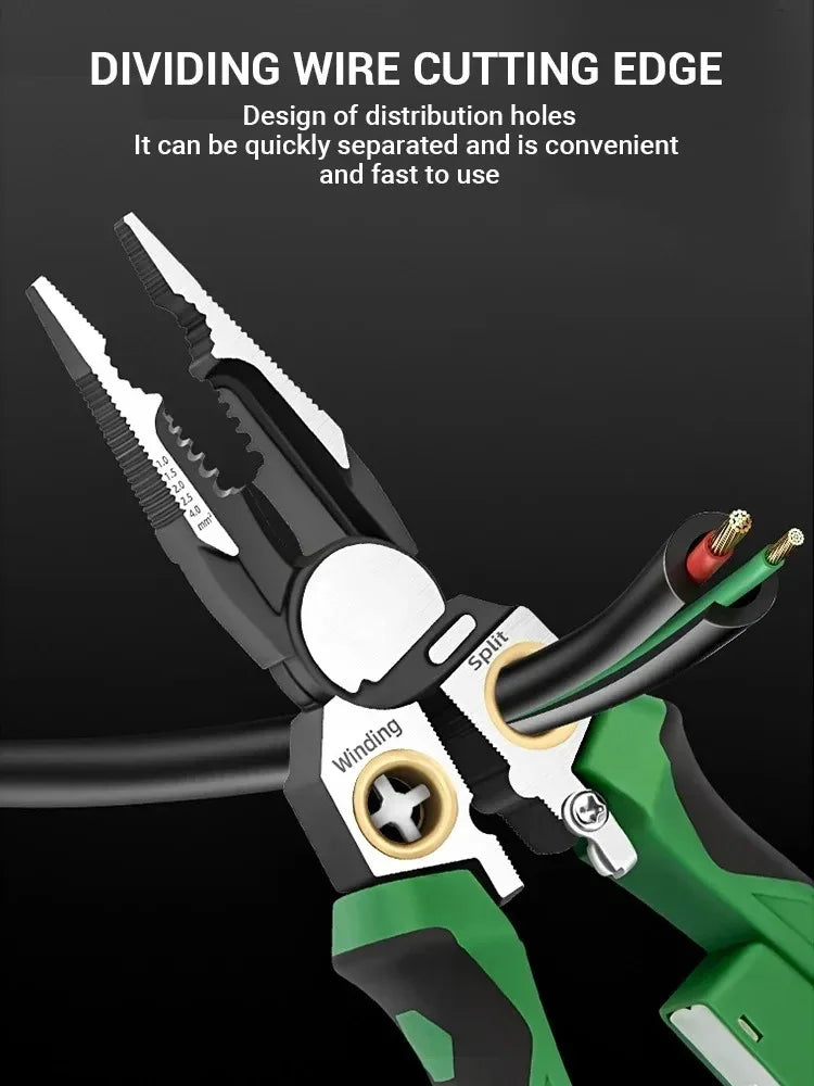 8-in-1 Multifunctional Voltage Tester and Wire Stripping Pliers