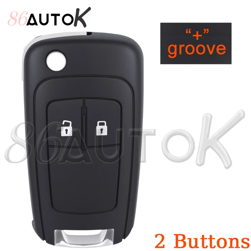 Replacement Car Key Shell Case for Buick, Chevrolet, and Opel