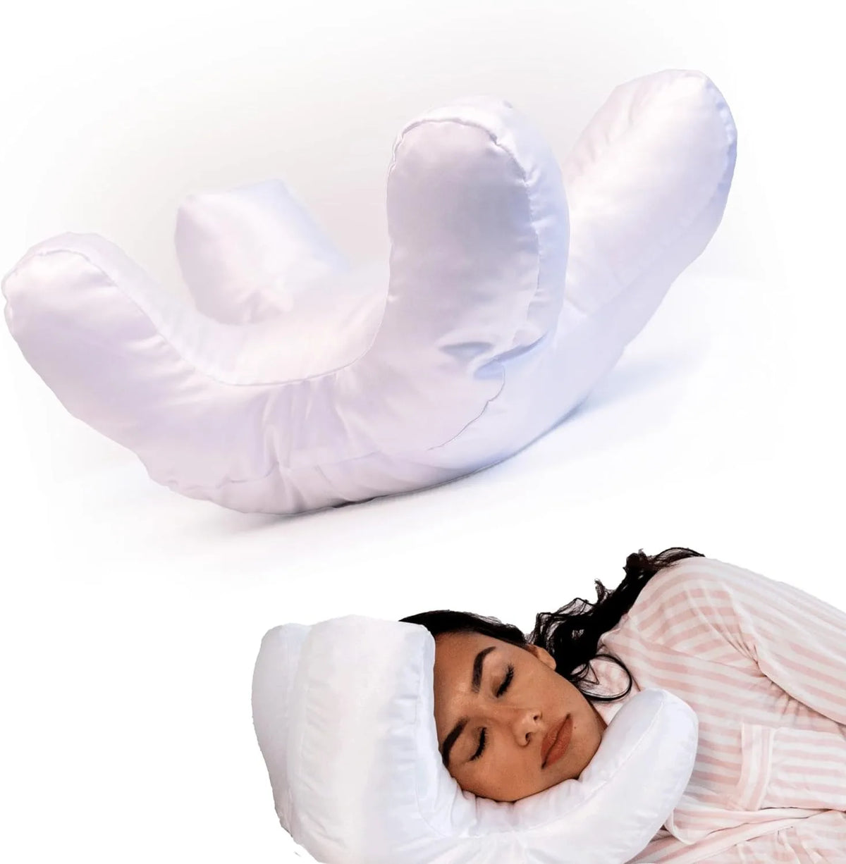 Satin Anti-Wrinkle Beauty Pillow with Cervical Support