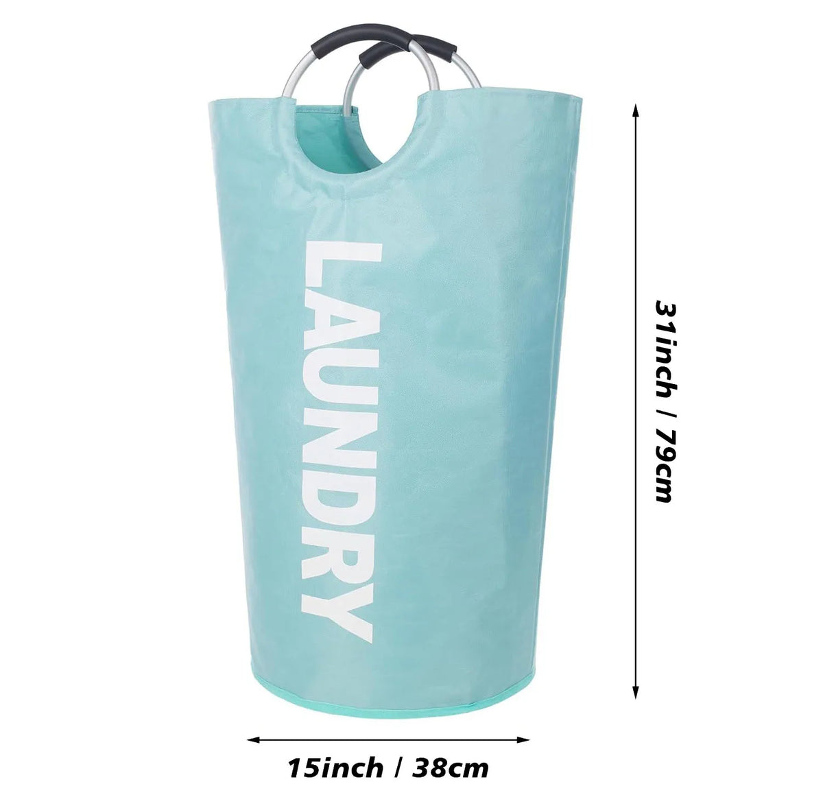 Collapsible Laundry Hamper with Padded Handles
