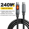 240W USB-C Fast Charging Cable with Digital Display