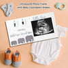 Wooden Pregnancy Countdown Picture Frame with Ultrasound Slot