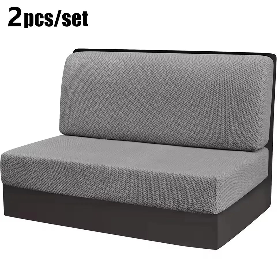 Stretch Jacquard RV Dinette Cushion Covers (2-Piece Set)
