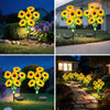 Solar Sunflower Garden Lights