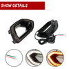Black switchback LED front grille lights for Dodge Charger