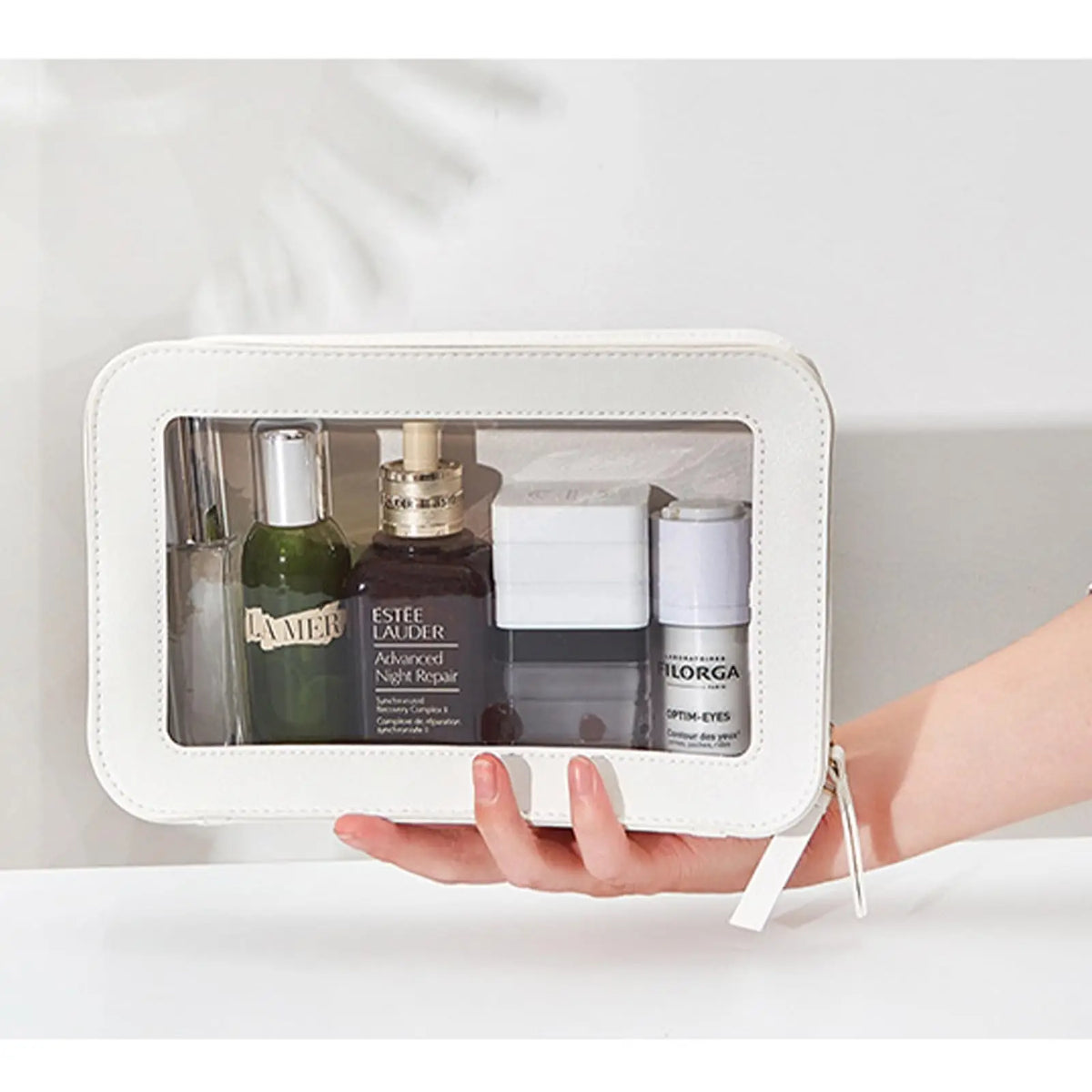 Waterproof Travel Makeup Bag with Clear Window