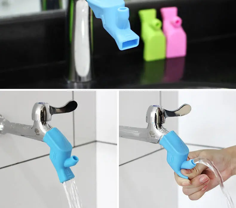 Flexible Silicone Faucet Extender for Sink & Bathroom