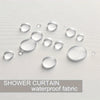 A collection of clear, round silicone or plastic bathroom accessories on a white fabric background.