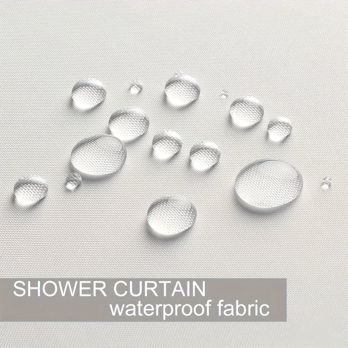 A collection of clear, round silicone or plastic bathroom accessories on a white fabric background.