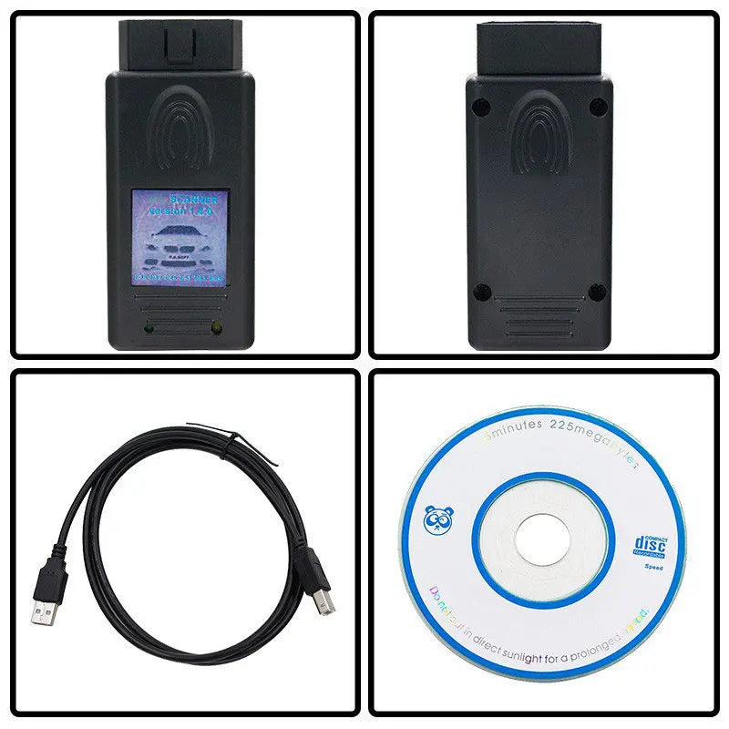 Escáner de Diagnóstico OBD2 para BMW con Cable USB