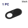 A single black ultra-slim magnetic webcam cover for laptops, tablets, and phones.