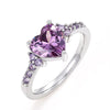 Dainty Heart Cubic Zirconia Ring