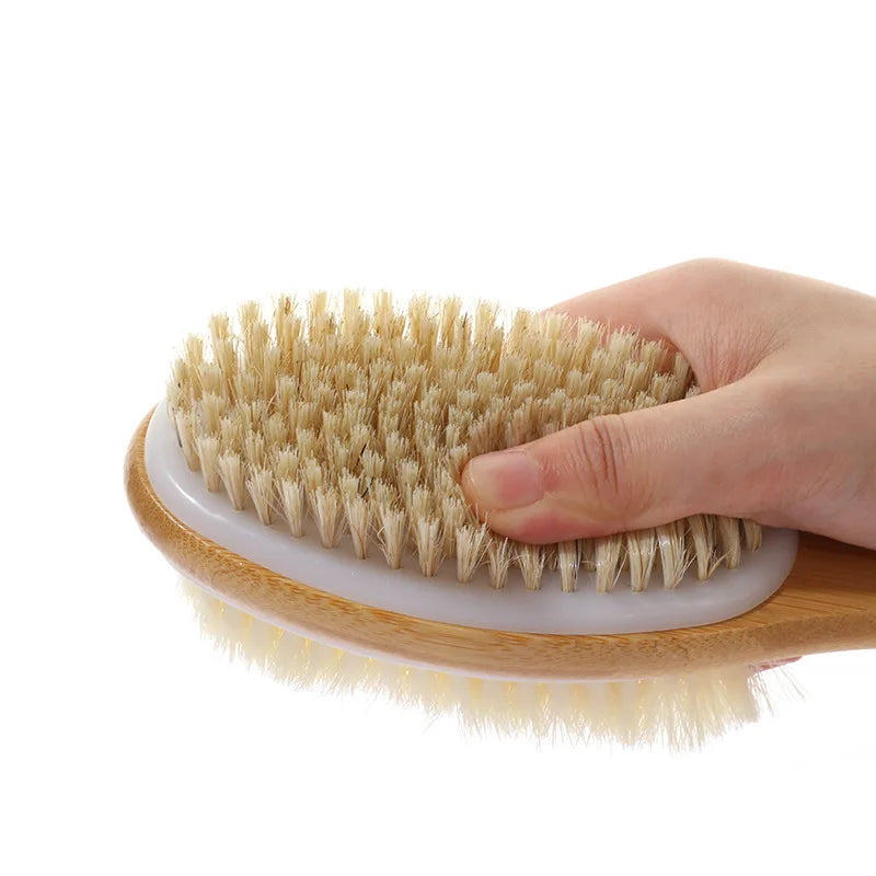Dual-Sided Long-Handle Shower Brush
