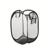 Foldable Mesh Laundry Basket with Pop-Up Design
