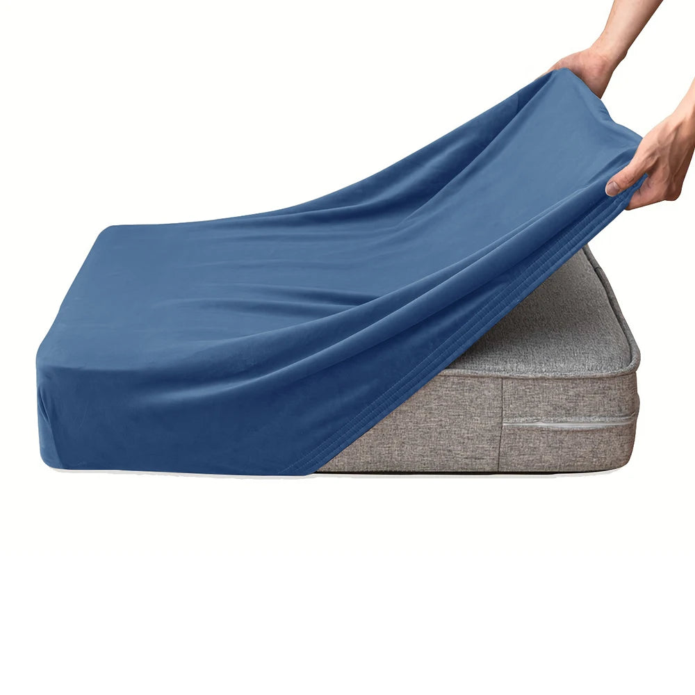Stretchy Velvet Sofa Cushion Covers – Anti-Slip & Machine Washable