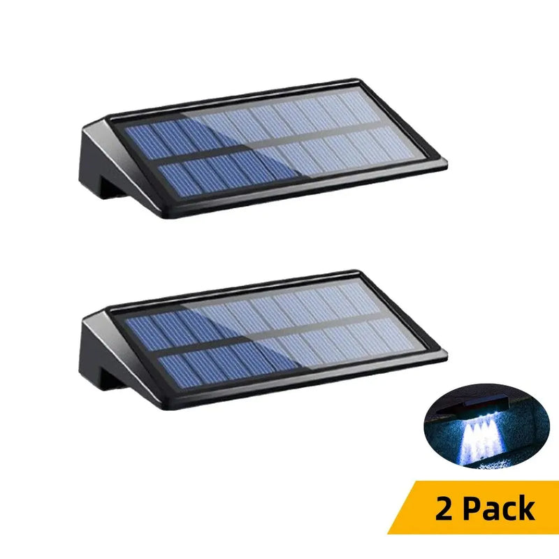 Solarbetriebene LED-Zaun- & Terrassenleuchten (2er-Pack)