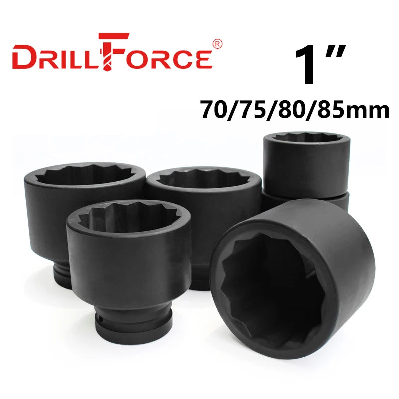 Heavy-Duty Impact Wrench Socket Set for Deep Reach Applications