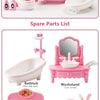 Kawaii Pink Dollhouse Kitchen Furniture Play Set