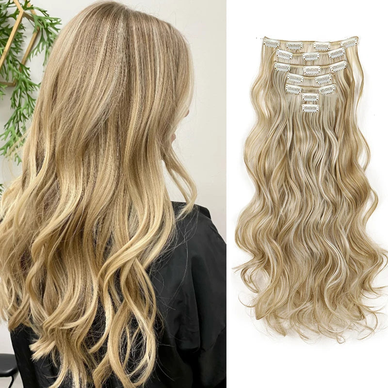 Ensemble d'Extensions de Cheveux Clip-In Premium