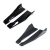 Black universal car bumper lip diffuser splitter for sport styling and scratch protection