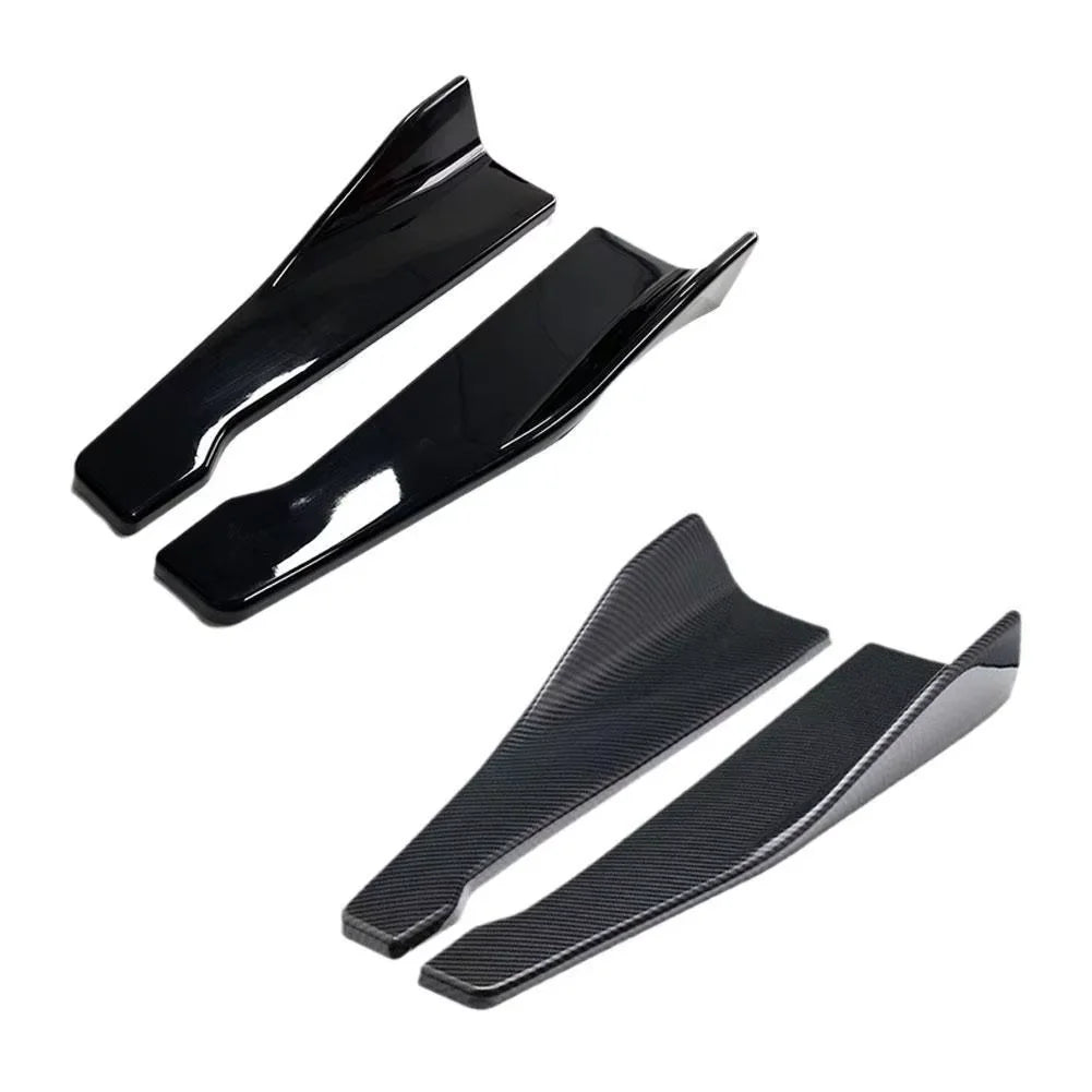 Black universal car bumper lip diffuser splitter for sport styling and scratch protection