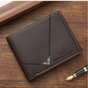 Slim RFID-Blocking Leather Bifold Wallet with Cash Clip