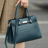 Elegant Genuine Leather Shoulder Bag for Women with Top Handle