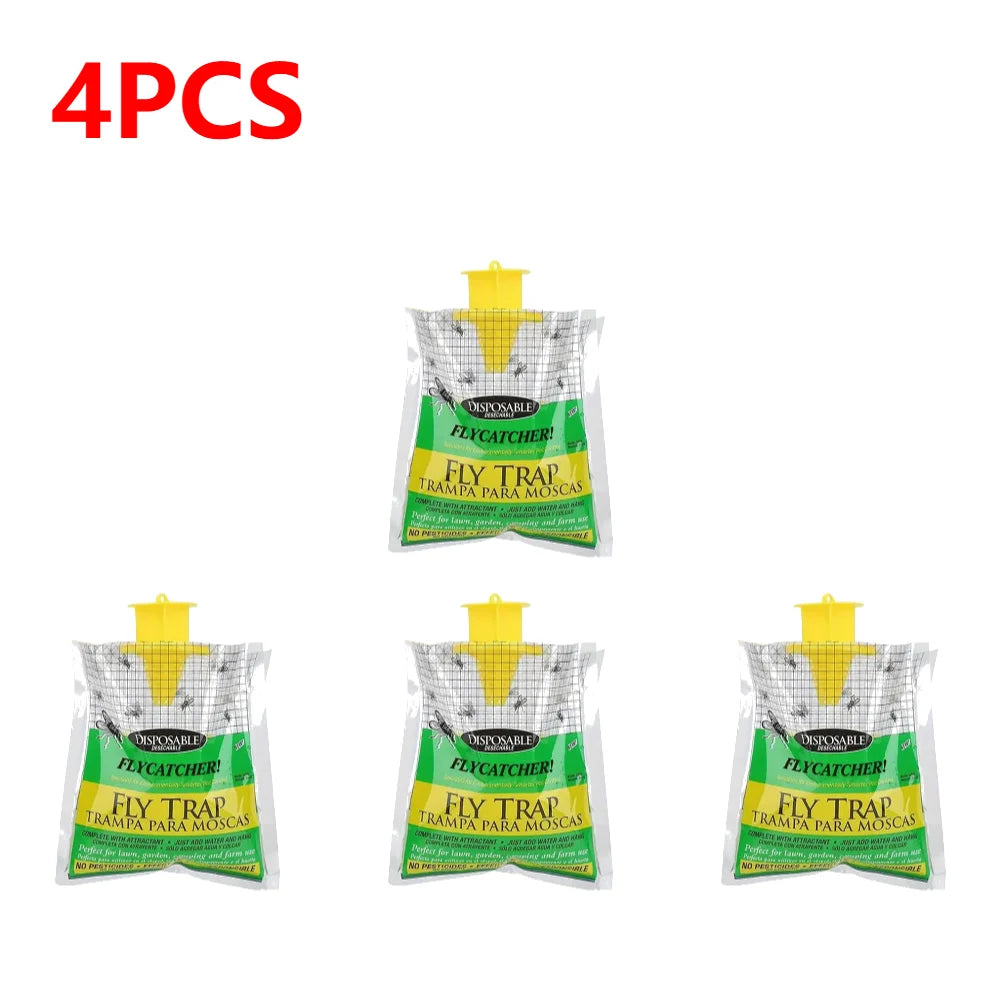 Hanging Disposable Fly Trap Bag with Bait