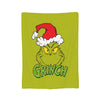 Grinch-Themed Coral Fleece Throw Blanket