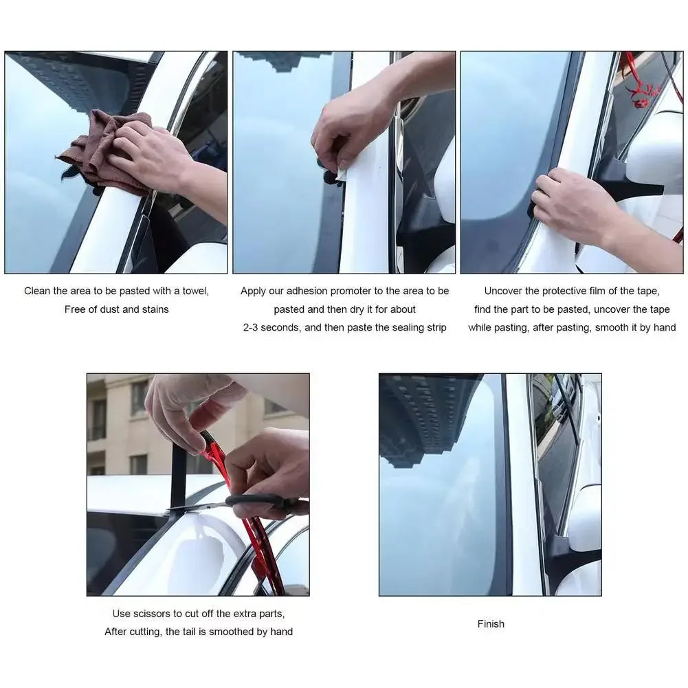 T-Shaped EPDM Rubber Weather Seal Strip for Car Doors and Windows