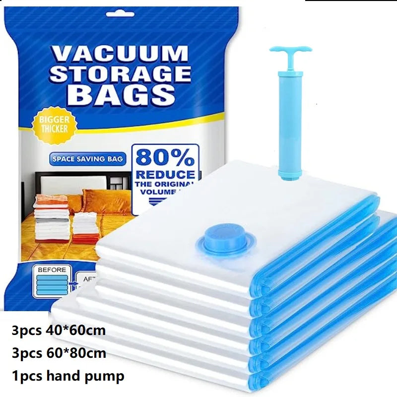 Electric Vacuum Compression Pump for Space-Saving Storage