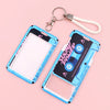 Retro Cassette Tape Card Holder with Keychain