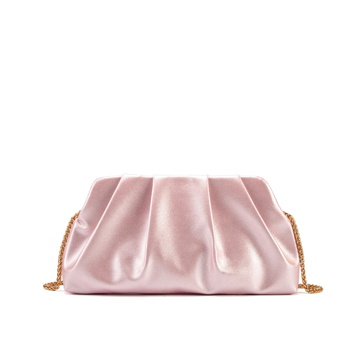 Elegant Chain Shoulder Bag with Crystal Accents