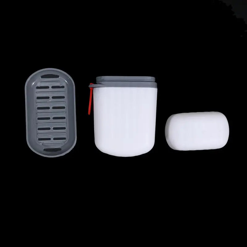 Travel Soap Box with Drainable Lid for Camping and Bathroom Use