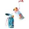 Kids' Teddy Bear Water Bottle with Straw & Carry Strap