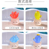 Four potted succulent cactus miniatures in various colors including red, yellow, blue, and purple for home decor