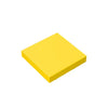 A yellow square panel used for building blocks.