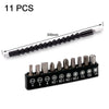 Flexible Right Angle Drill Bit Extension Set with Universal Socket Adapter