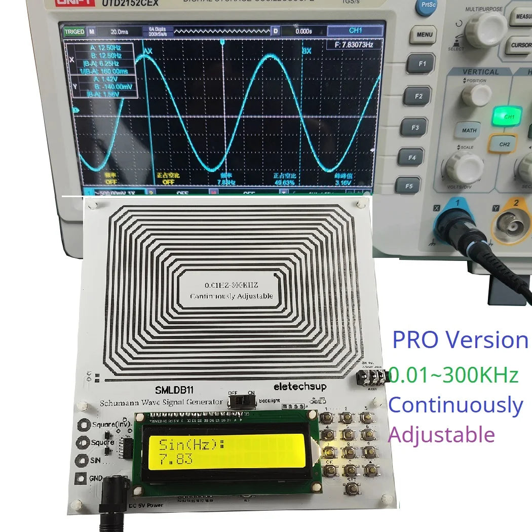 Schumann Resonance Generator with Adjustable Frequency